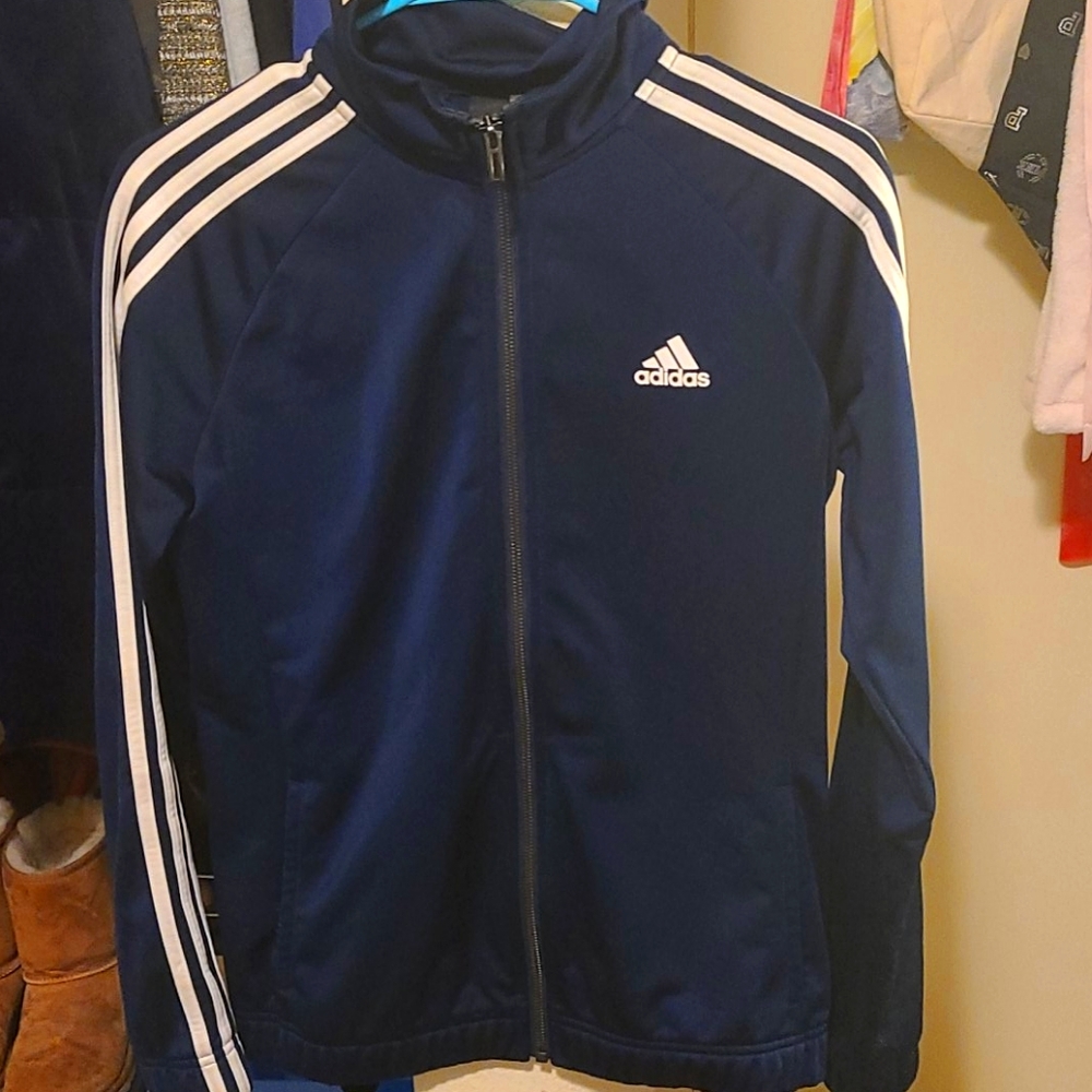 Adidas three stripes track top